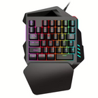 One-Handed Gaming Keyboard with RGB Backlight