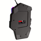 One-Handed Gaming Keyboard with RGB Backlight