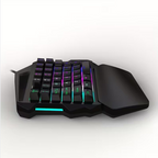 One-Handed Gaming Keyboard with RGB Backlight