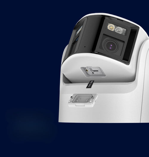 Dual-Lens Security Camera with Card Slot