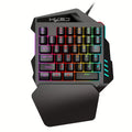 One-Handed Gaming Keyboard with RGB Backlight