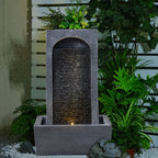 Solar Powered Water Fountain with Light